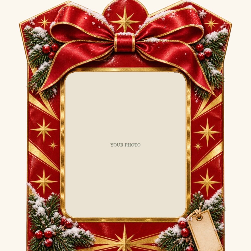 Last Toy on the Shelf — Personalized Photo Ornament design preview with a placeholder for your photo
