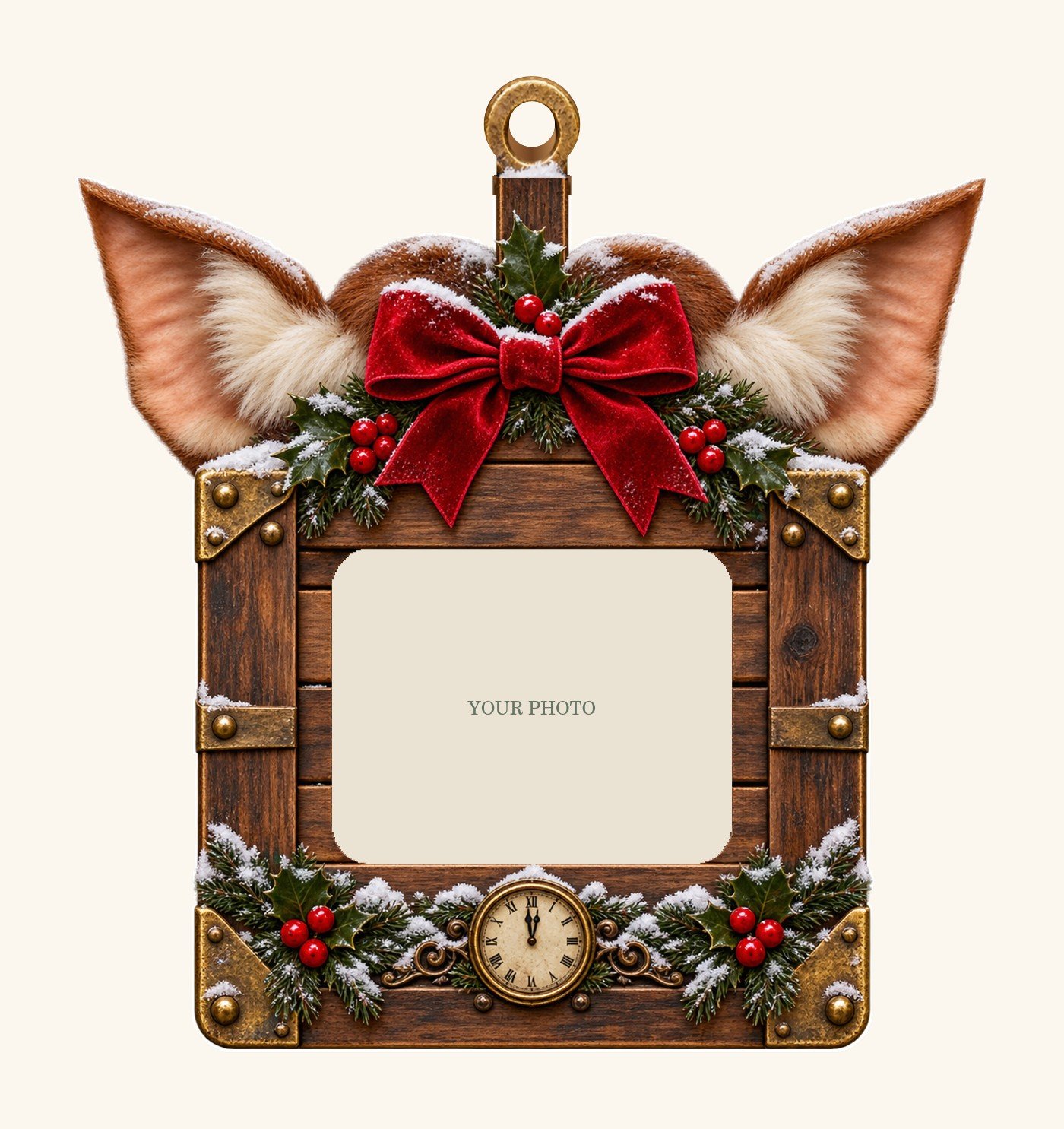 After-Midnight Gift — Personalized Photo Ornament design preview with a placeholder for your photo