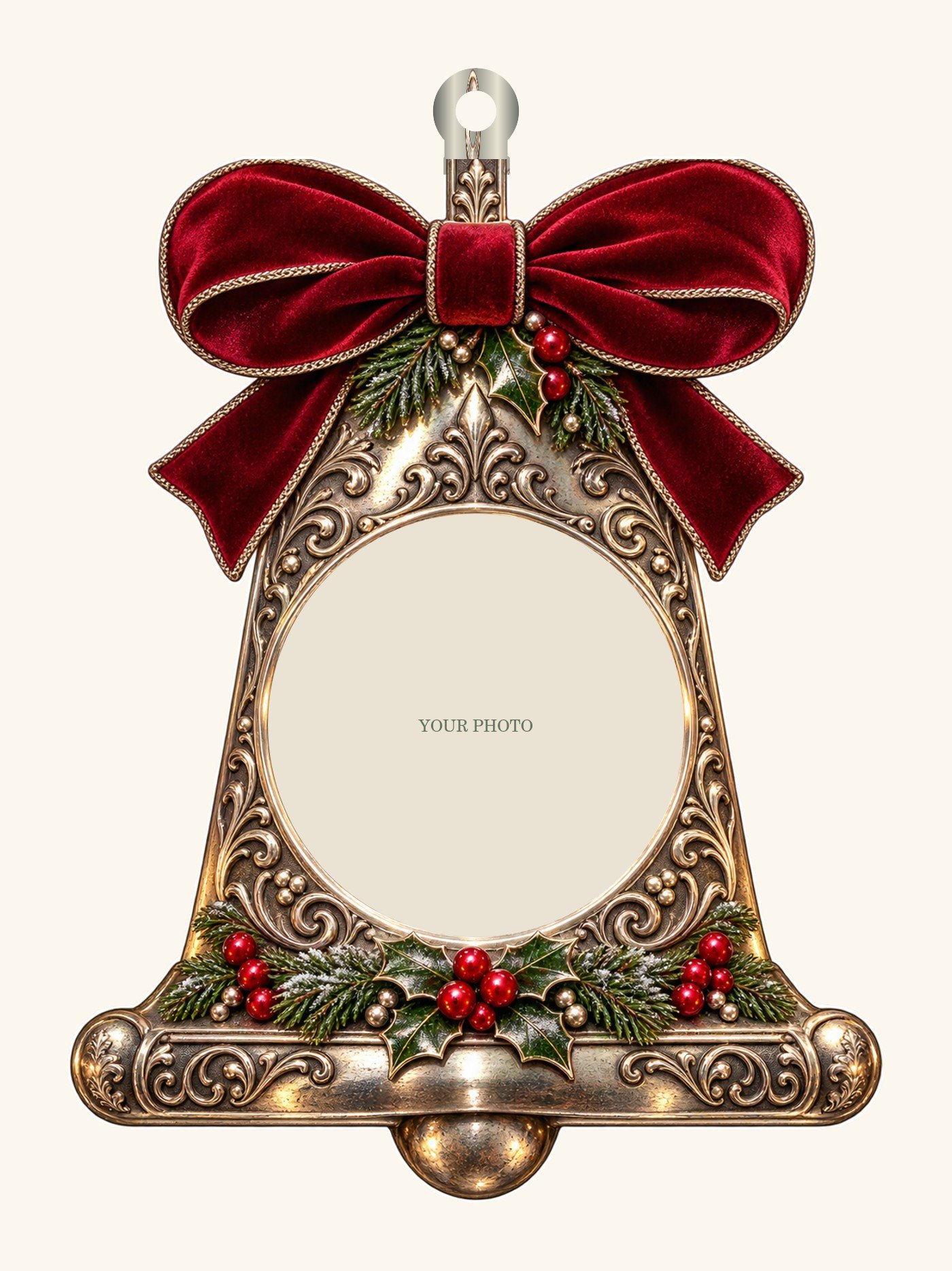 Every Time a Bell Rings — Personalized Photo Ornament design preview with a placeholder for your photo